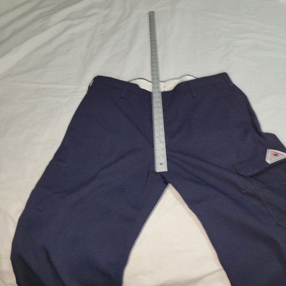 BULWARK FR Cargo Pants Men's Size Measures 40x30 Navy Flame Resistant - Picture 11 of 11